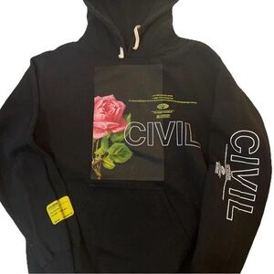 Black Graphic Hoodie